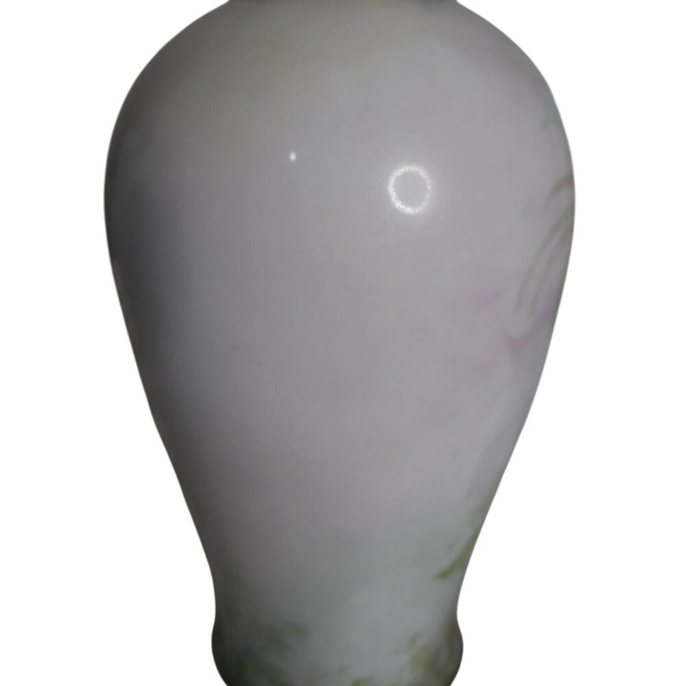 Vintage c 1930 Epiag Czechoslovakian Porcelain Floral Orchid vase pastels - Picture 6 of 10